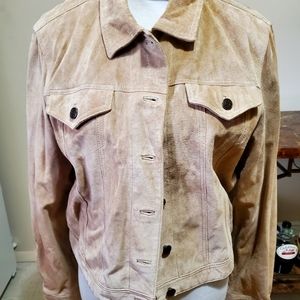 Soft Suede jean jacket